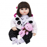 Мягконабивная кукла Реборн девочка Вики, 42 см-1