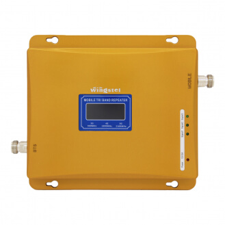 Усилитель сигнала связи Wingstel 900/1800/2100 MHz (для 2G/3G/4G) 65 dBi, кабель 15 м., комплект-4