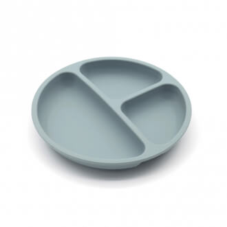 Силиконовый набор детской посуды Pixi голубой-3