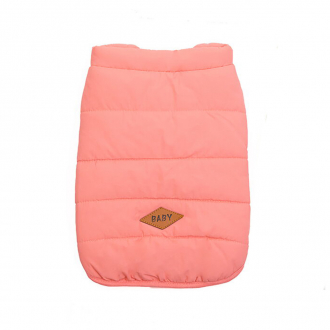 Зимняя куртка (жилетка) для выгула собак Hitvest S розовый-2
