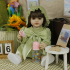Силиконовая кукла Реборн девочка Элли 55 см-11